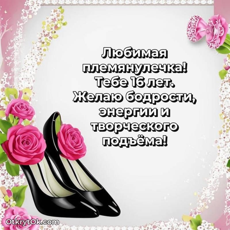 Красивое поздравление Племяннице 16 лет