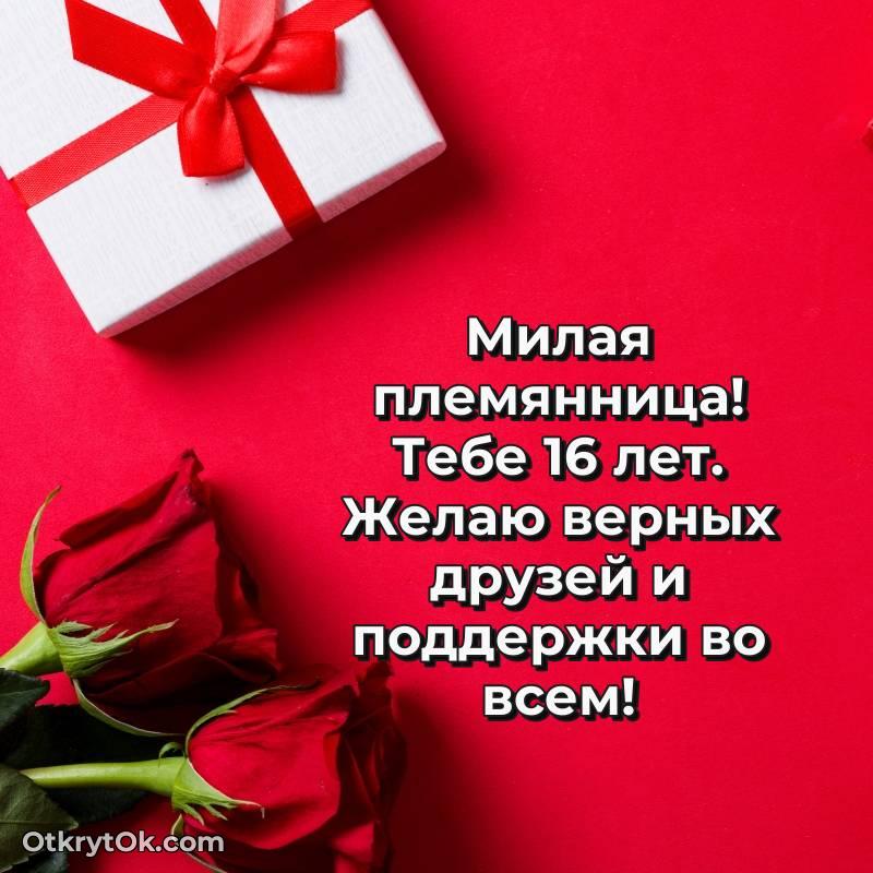 Картинка прикольная Племяннице на 16 лет