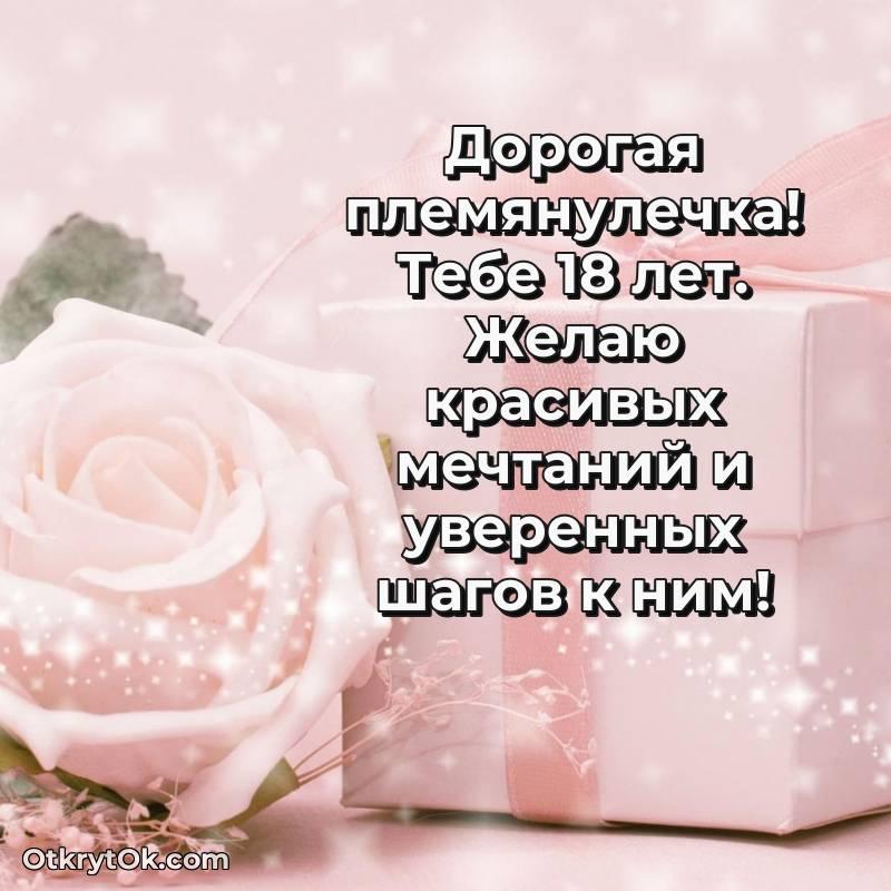 Иллюстрация Племяннице на 18 лет