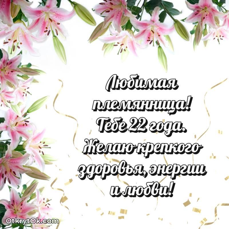 красивая картинка с др Племяннице