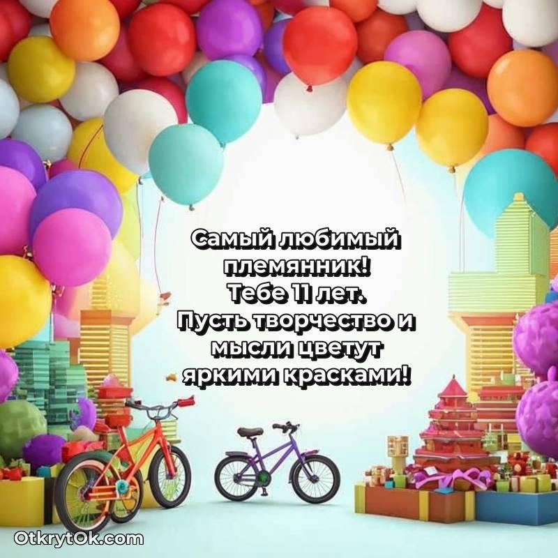 Племяннику открытки на 11 лет