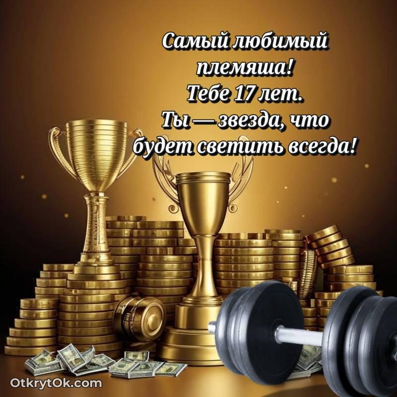 мерцающая открытка с днем рождения — яркое