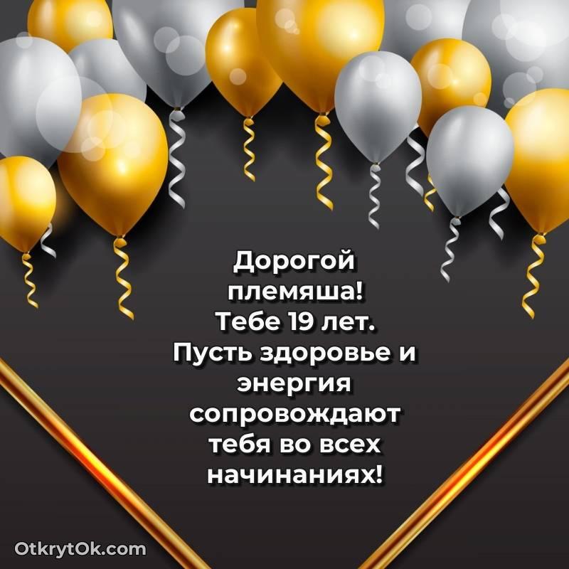 Картинка прикольная Племяннику на 19 лет