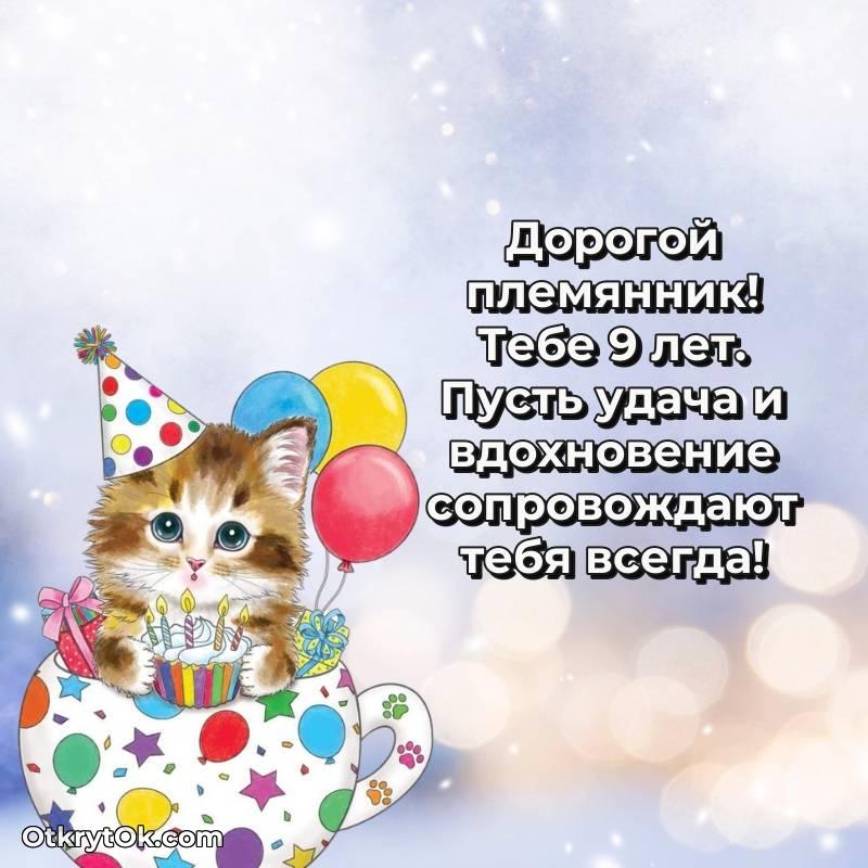 поздравительная анимашка Племяннику с днем рождения